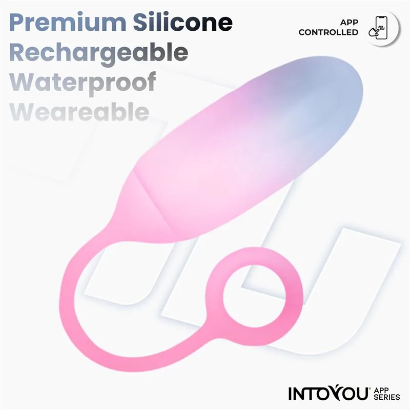 Bala Vibratória de Silicone Dupla Camada com Aplicação Azul/Rosa — vista 4 de 9