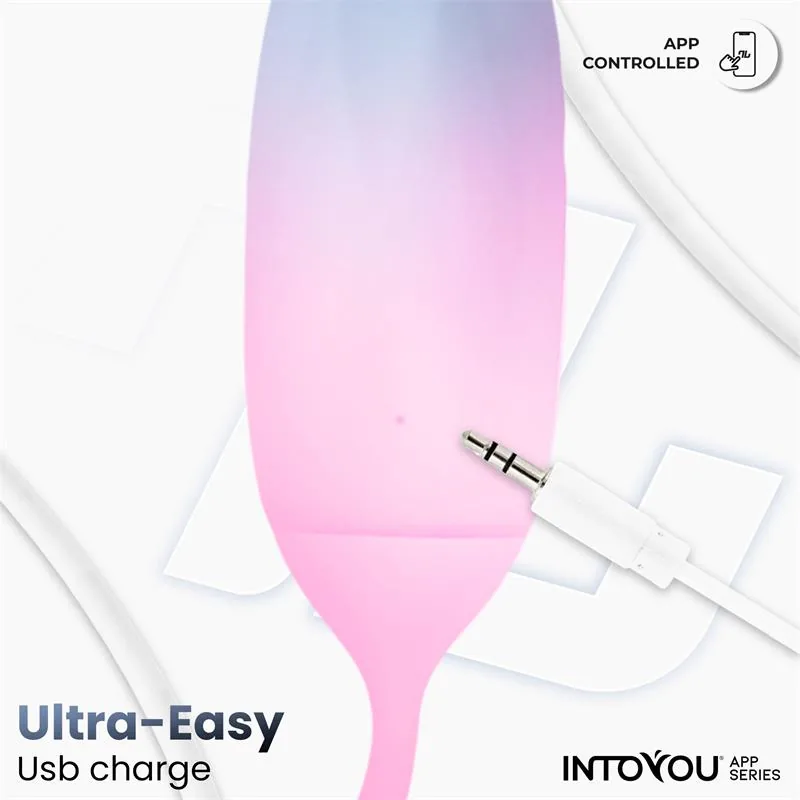 Bala Vibratória de Silicone Dupla Camada com Aplicação Azul/Rosa — vista 7 de 9