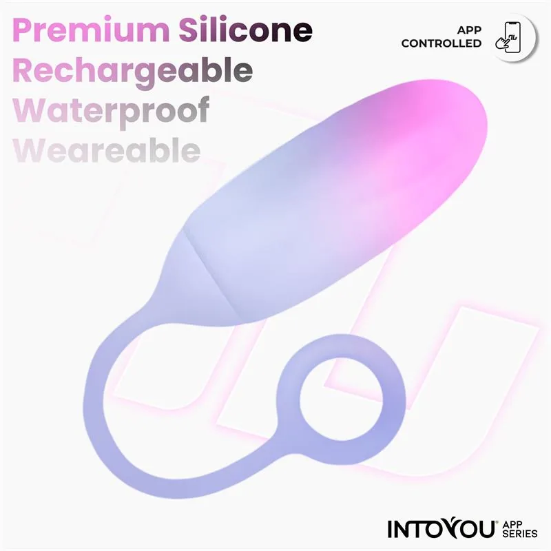 Bala Vibratória de Silicone Dupla Camada com Aplicação Rosa/Azul — vista 4 de 9