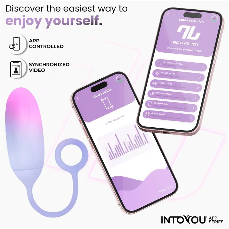 Bala Vibratória de Silicone Dupla Camada com Aplicação Rosa/Azul — vista 5 de 9