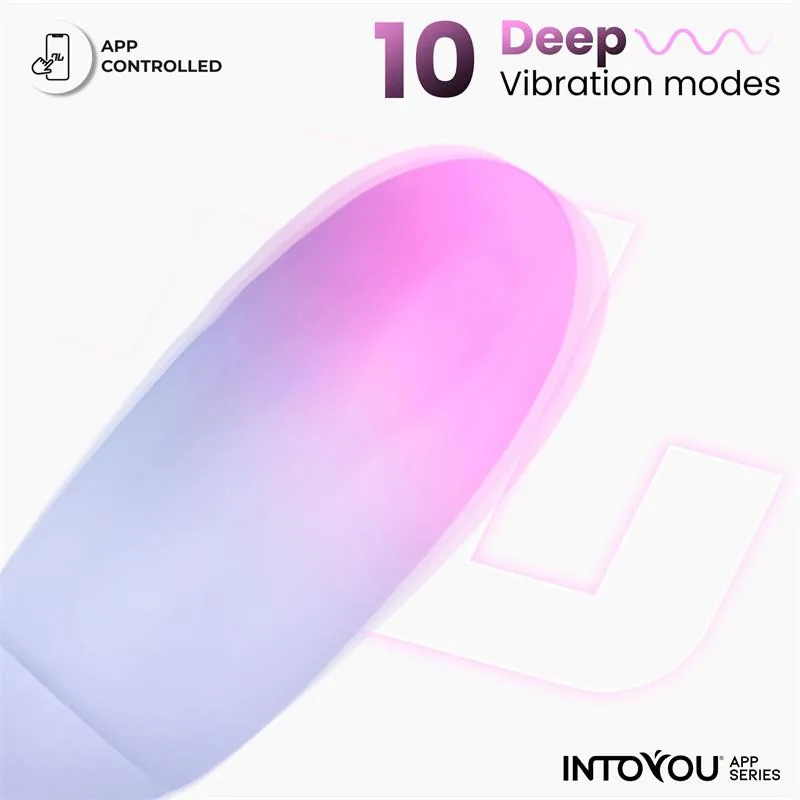 Bala Vibratória de Silicone Dupla Camada com Aplicação Rosa/Azul — vista 6 de 9