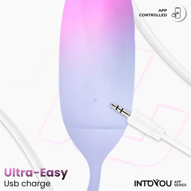 Bala Vibratória de Silicone Dupla Camada com Aplicação Rosa/Azul — vista 8 de 9