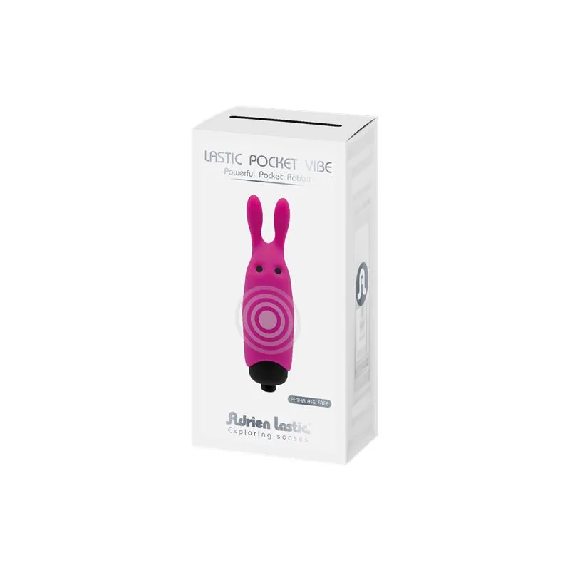 Bala Vibratória Lastic Pocket Rosa Adrien Lastic — vista 6 de 6