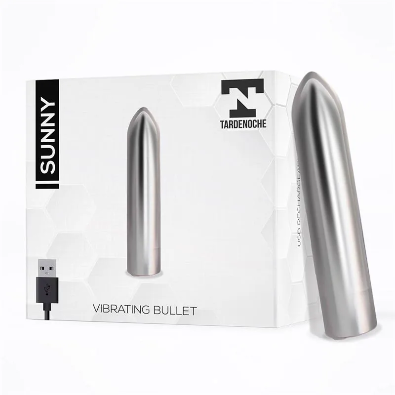 Bala Vibratória Sunny Recarregável USB à Prova de Água Tardenoche