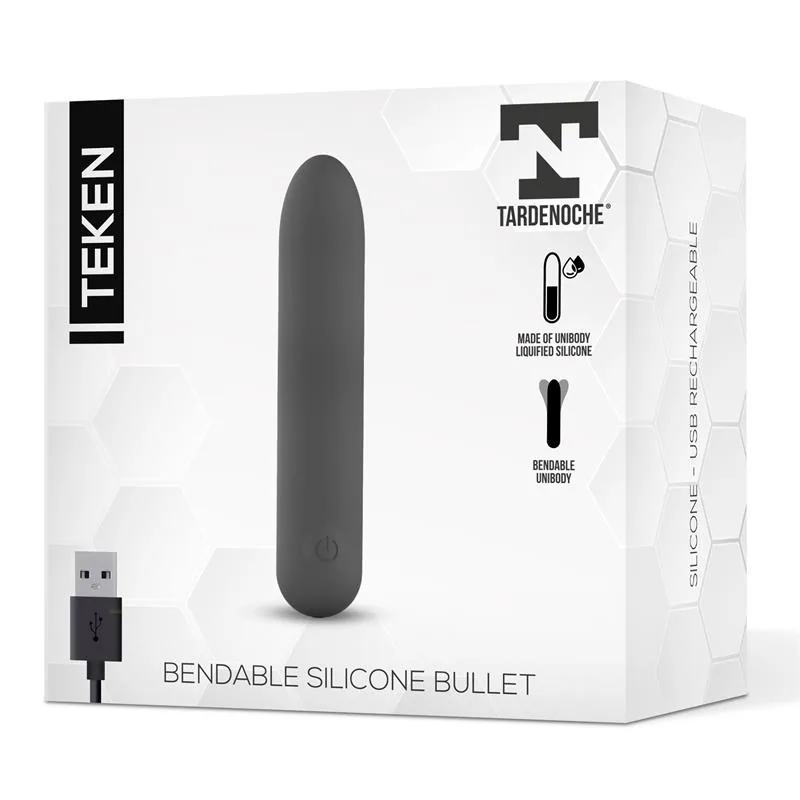 Bala Vibratória Teken Flexível em Silicone Líquido USB Magnético Tardenoche — vista 5 de 5