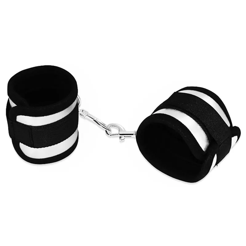 Algemas de Velcro Neopreno Lovetoy Pretas 23 cm