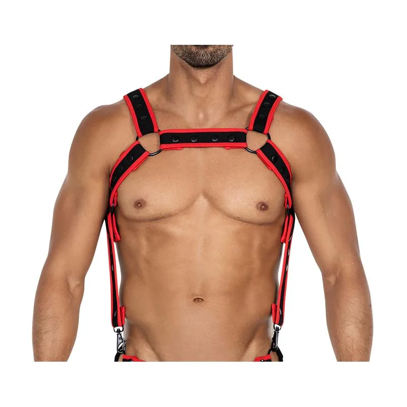 Arnês de Peito H4RNESS05 Cut4Men Vermelho Néon — vista 2 de 4