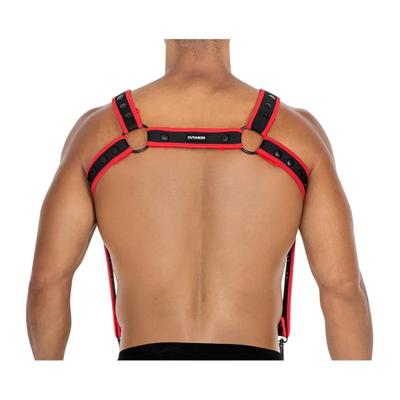 Arnês de Peito H4RNESS05 Cut4Men Vermelho Néon — vista 3 de 4