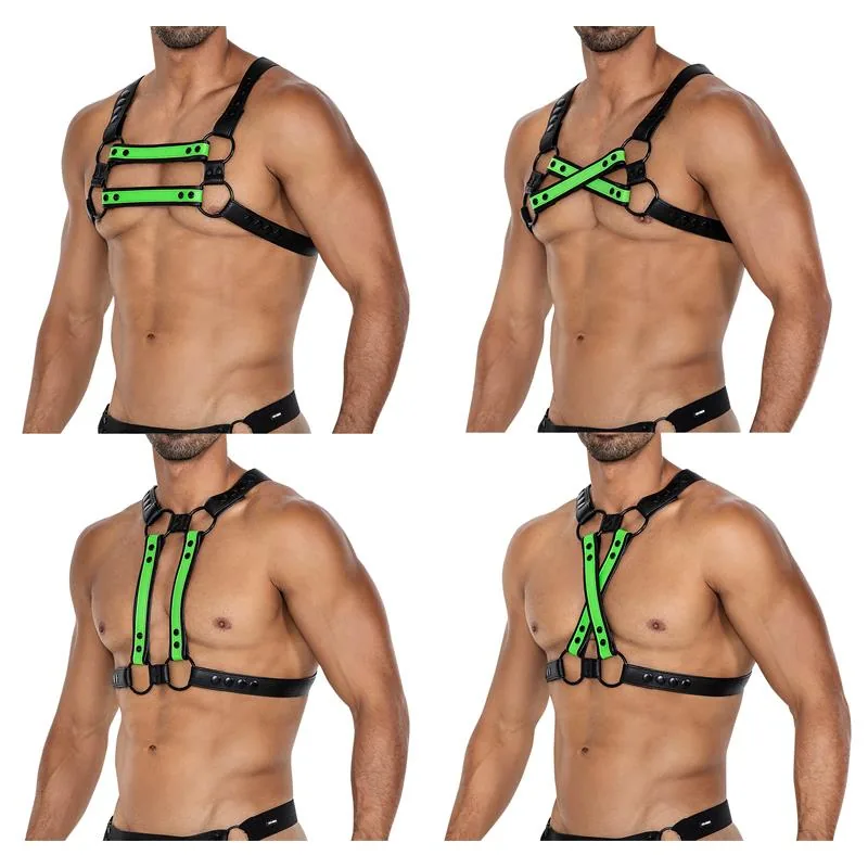 Arnês de Peito H4RNESS06 4WAY Cut4Men Verde