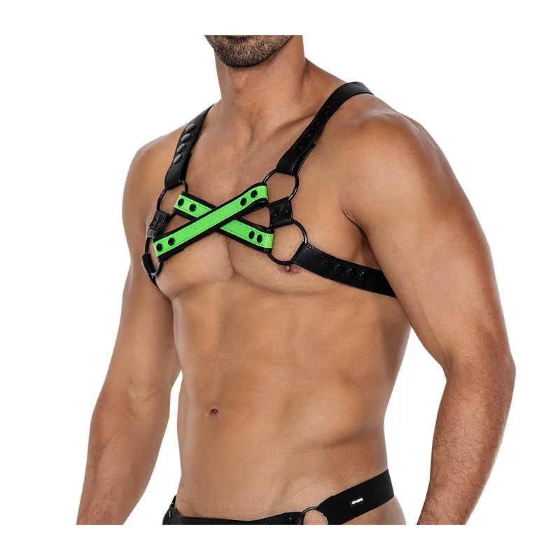 Arnês de Peito H4RNESS06 4WAY Cut4Men Verde — vista 2 de 4