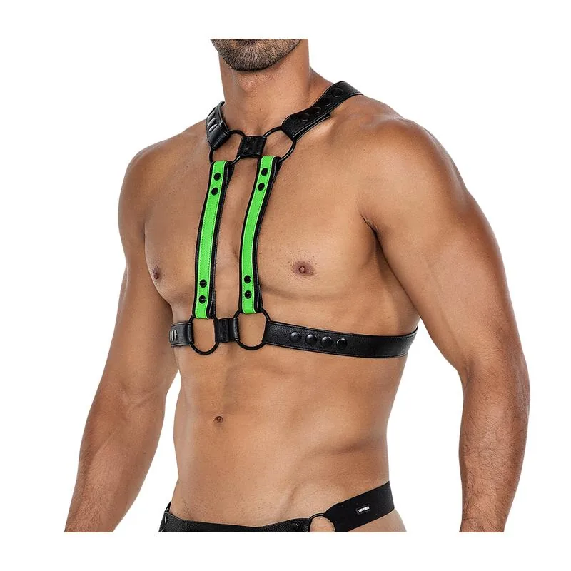 Arnês de Peito H4RNESS06 4WAY Cut4Men Verde — vista 3 de 4