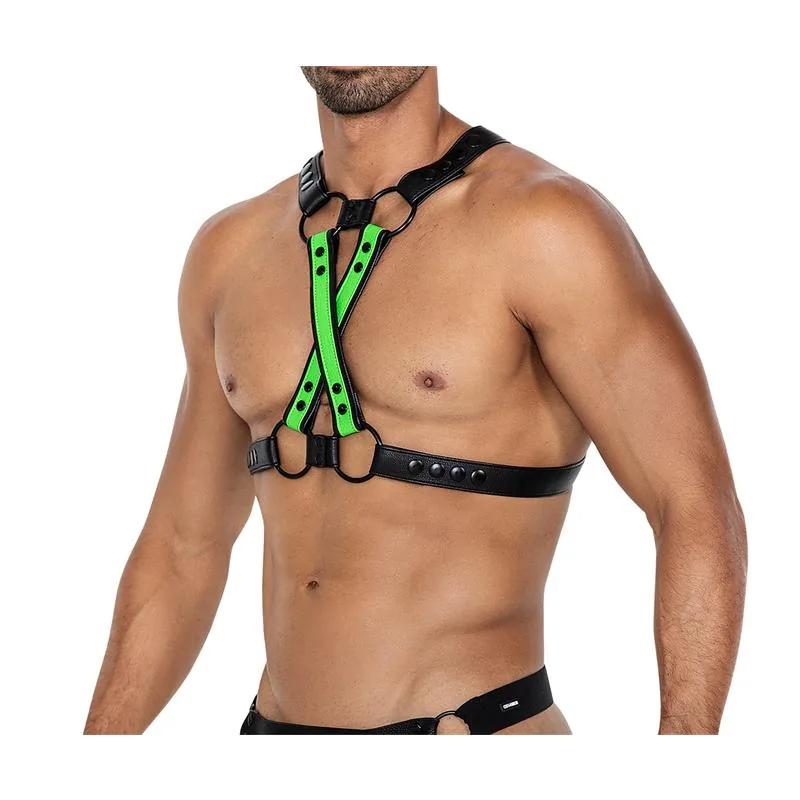 Arnês de Peito H4RNESS06 4WAY Cut4Men Verde — vista 4 de 4