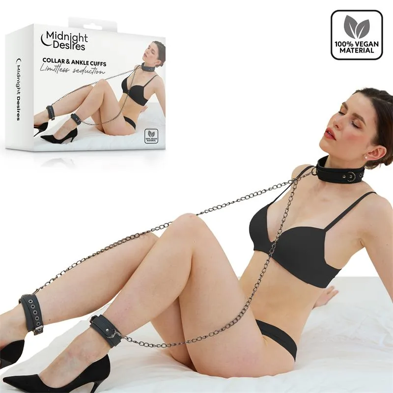 Coleira com Algemas de Tornozelo Midnight Desires
