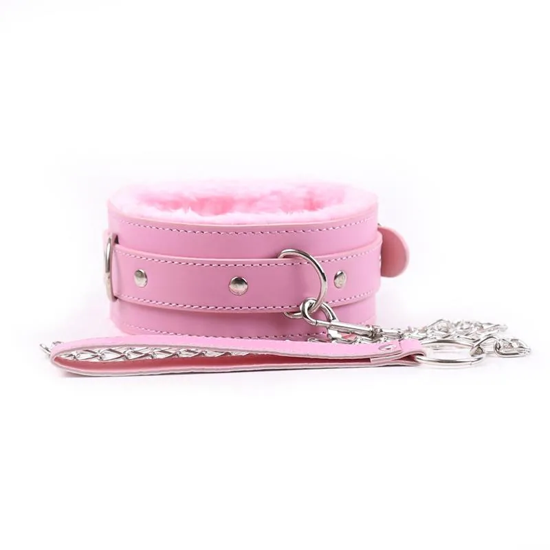 Coleira com Trela LateToBed Rosa Pastel — vista 3 de 8