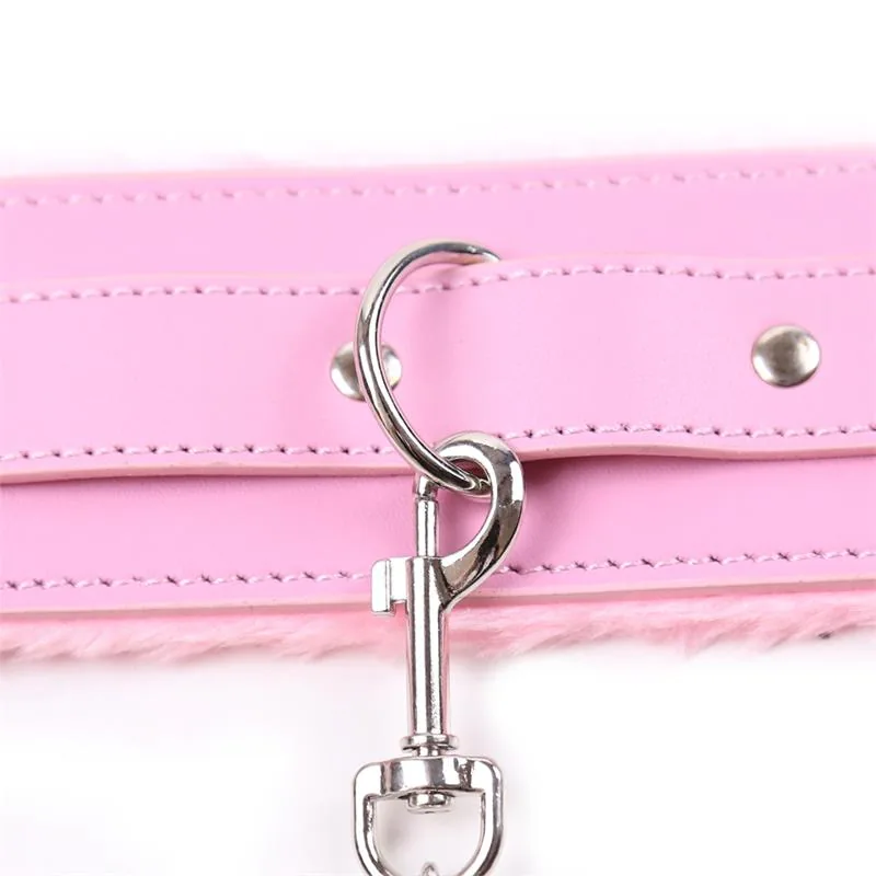 Coleira com Trela LateToBed Rosa Pastel — vista 5 de 8