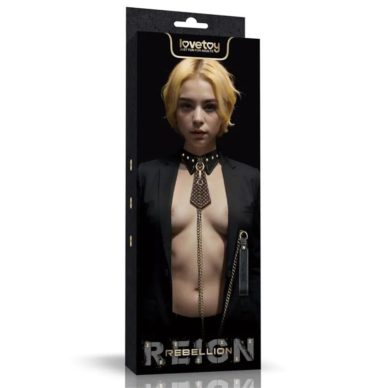 Coleira com Corrente Rebellion Reign Lovetoy — vista 11 de 11