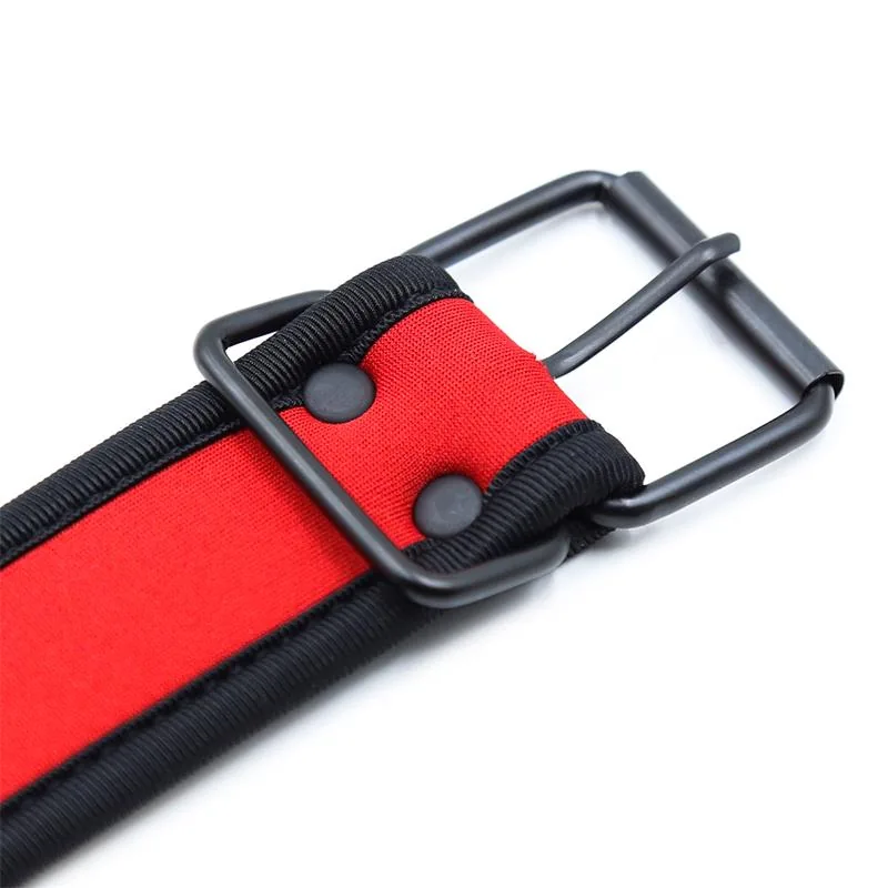 Coleira de Neoprene Ajustável A-Gusto Vermelha — vista 4 de 7