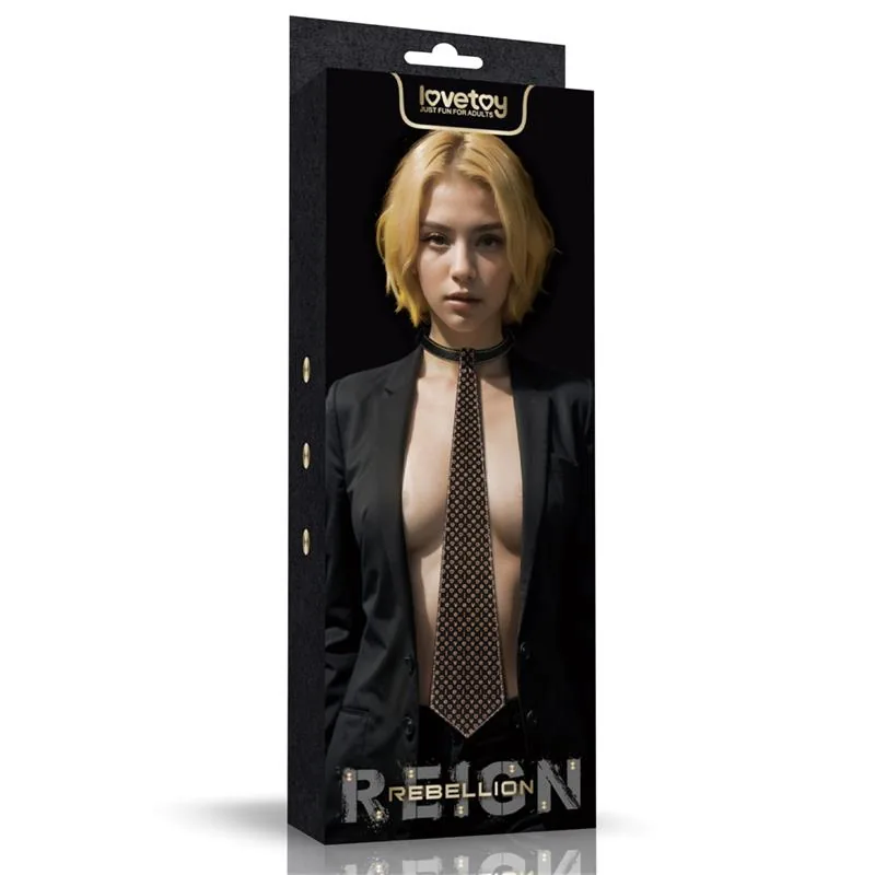 Coleira Gravata Rebellion Reign Lovetoy — vista 14 de 14