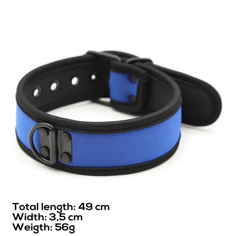 Coleira de Neoprene Ajustável A-Gusto Azul — vista 8 de 8