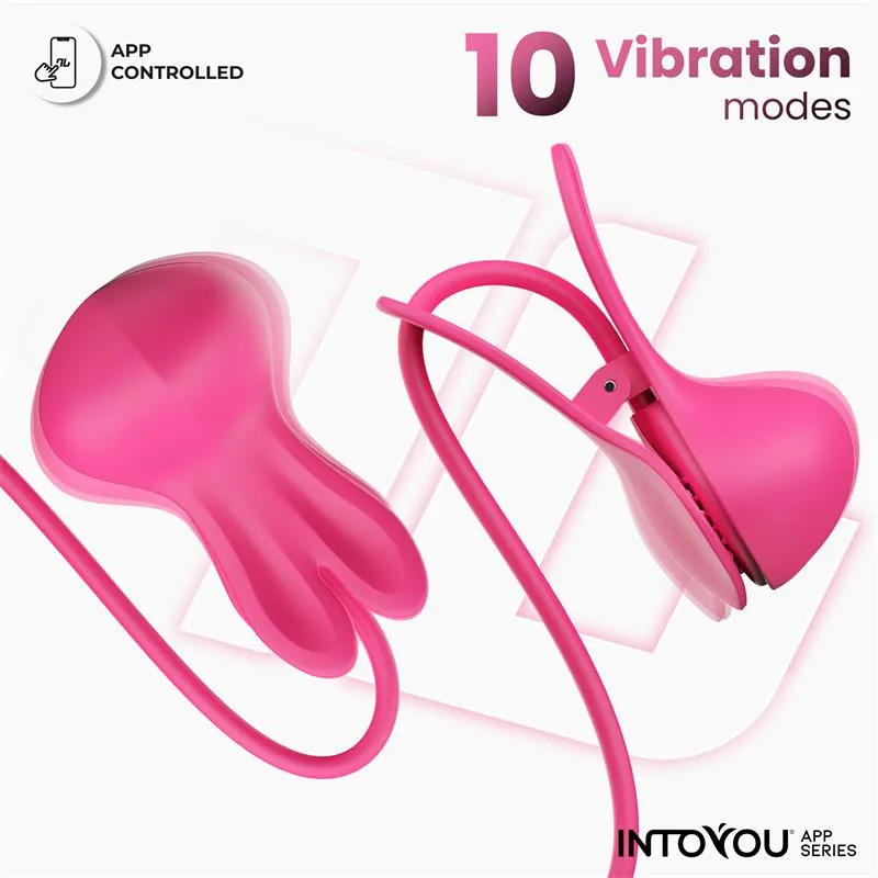 Coleira e Pinças de Mamilos Tickly com Aplicação IntoYou — vista 2 de 9
