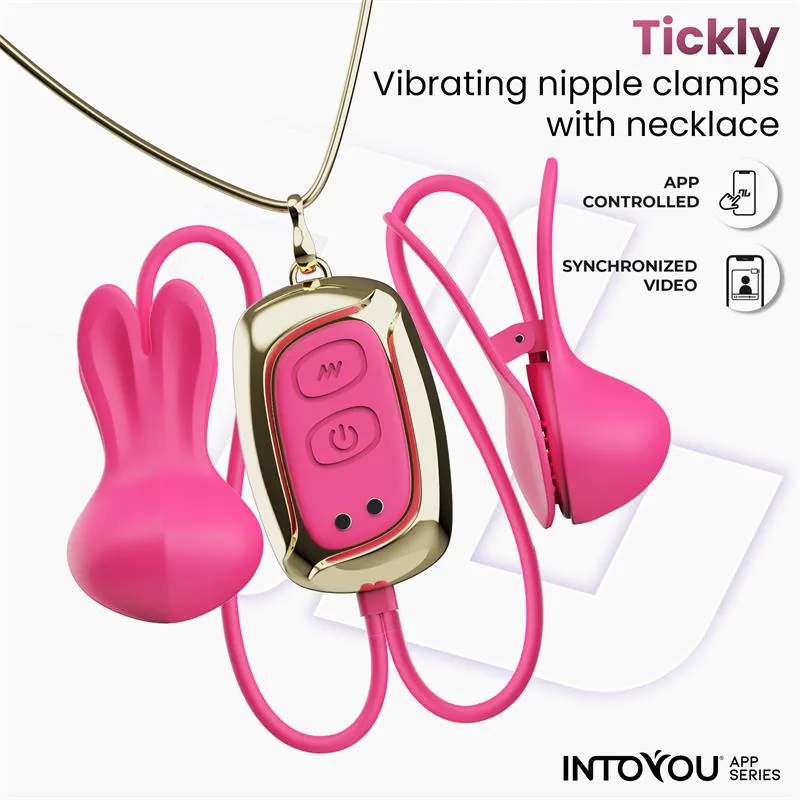 Coleira e Pinças de Mamilos Tickly com Aplicação IntoYou — vista 5 de 9