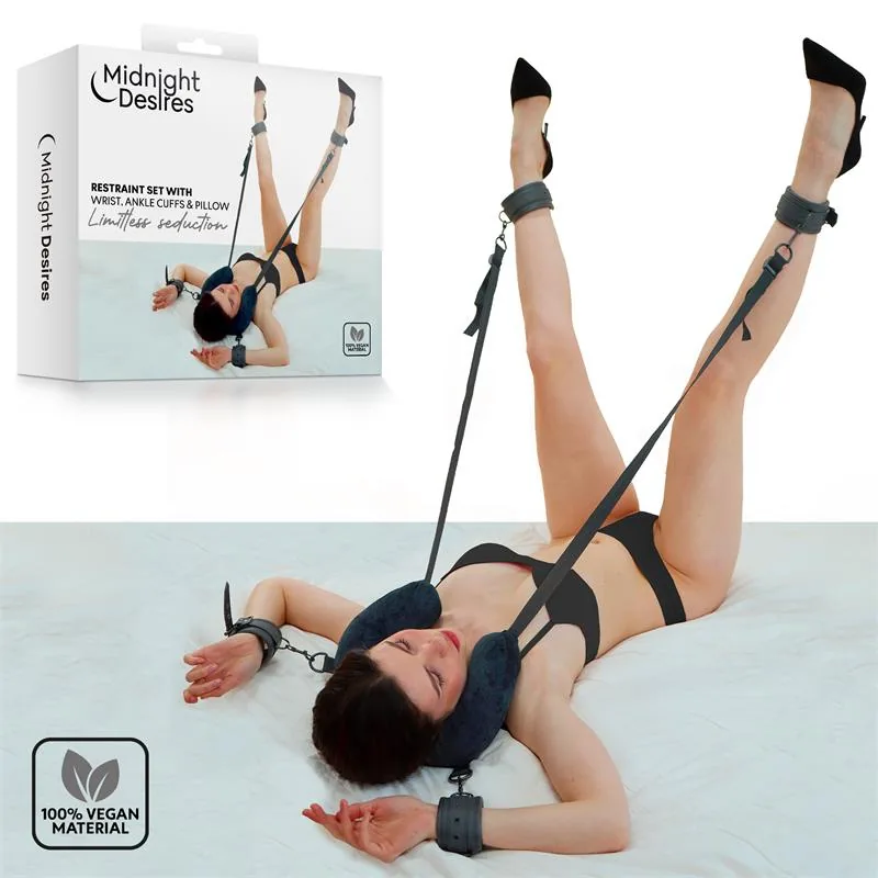 Conjunto de Amarras e Almofada Midnight Desires