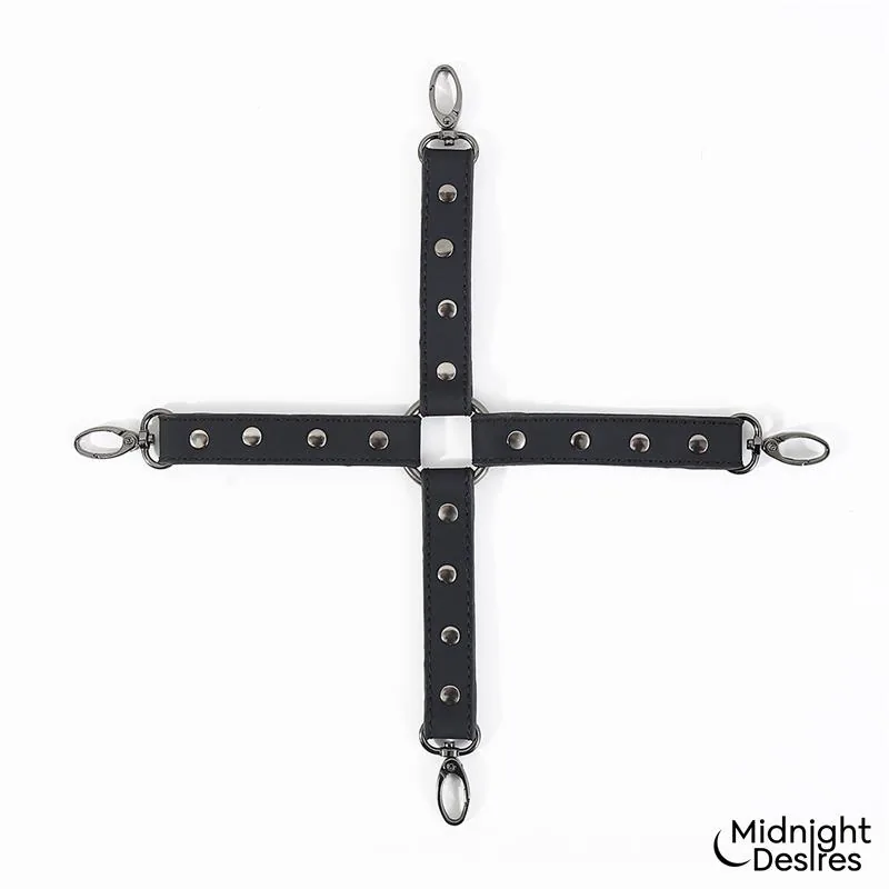 Conjunto de Amarras em Cruz para Coxas e Pulsos Midnight Desires — vista 3 de 7