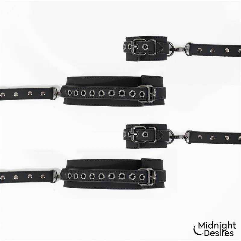Conjunto de Amarras em Cruz para Coxas e Pulsos Midnight Desires — vista 5 de 7