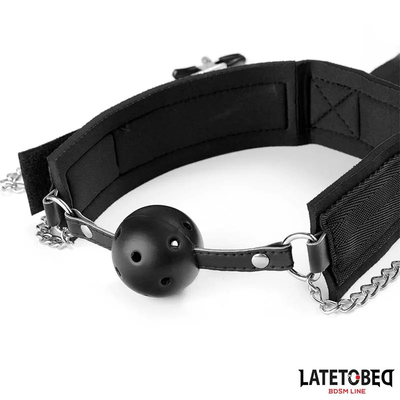 Conjunto de Mordaça e Algemas Ajustáveis LateToBed — vista 5 de 8