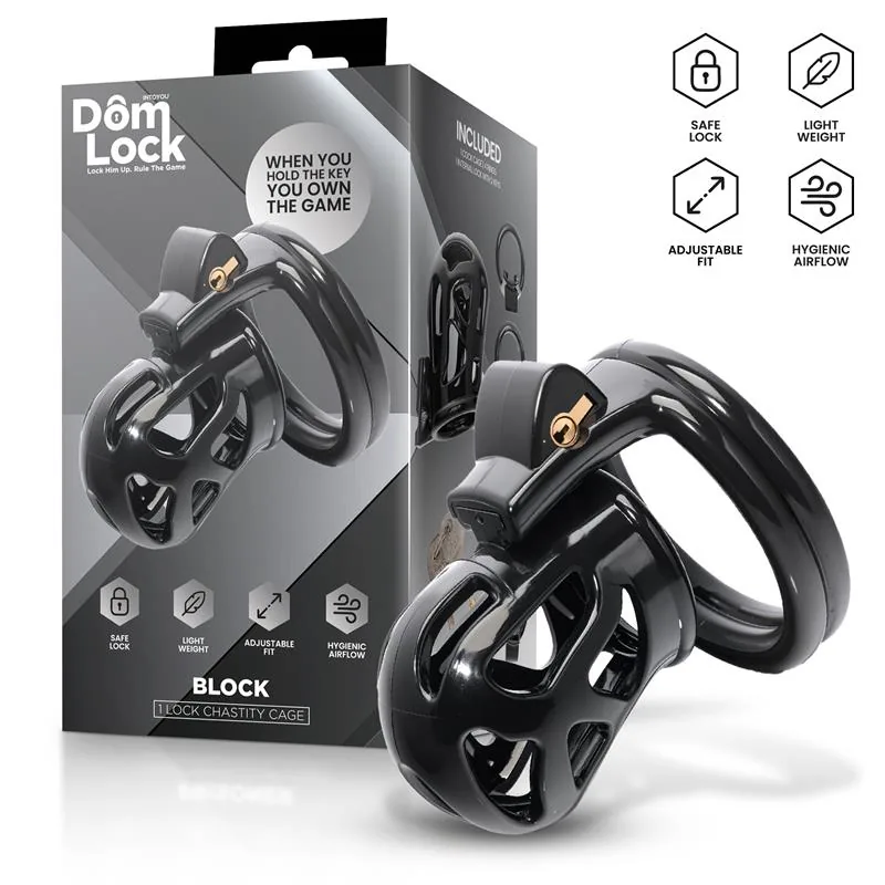 Gaiola de Castidade Block com Cadeado Interno DomLock