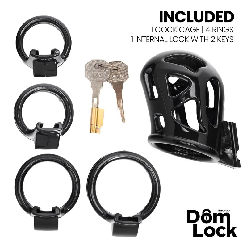 Gaiola de Castidade Block com Cadeado Interno DomLock — vista 4 de 5