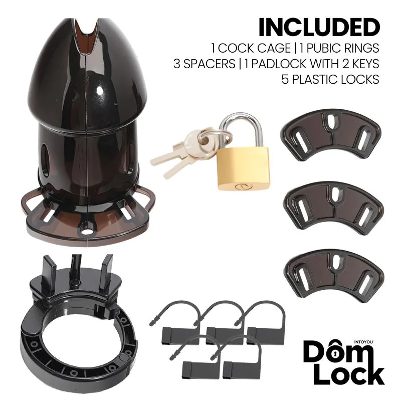 Gaiola de Castidade Cell com Espaçadores DomLock — vista 3 de 5