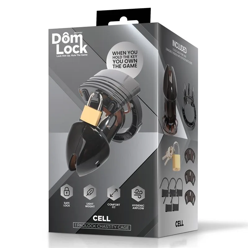 Gaiola de Castidade Cell com Espaçadores DomLock — vista 5 de 5