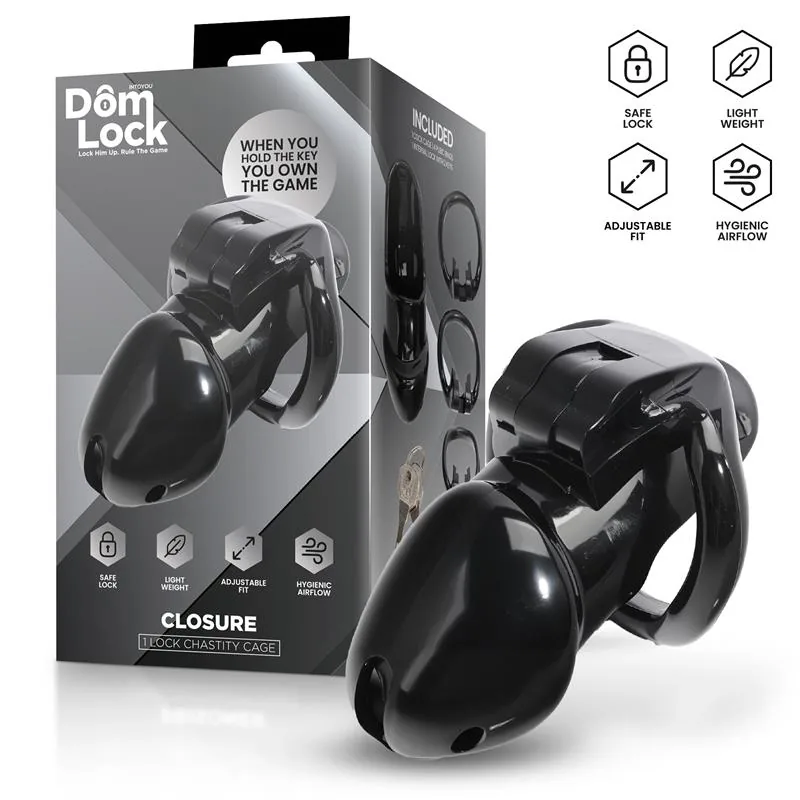 Gaiola de Castidade Closure com Cadeado Interno DomLock