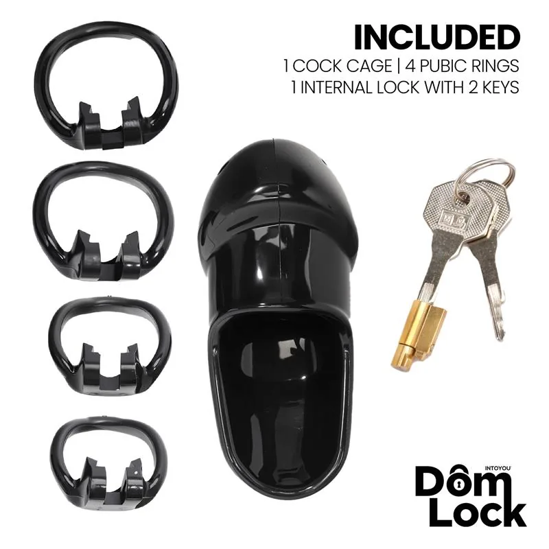 Gaiola de Castidade Closure com Cadeado Interno DomLock — vista 4 de 5