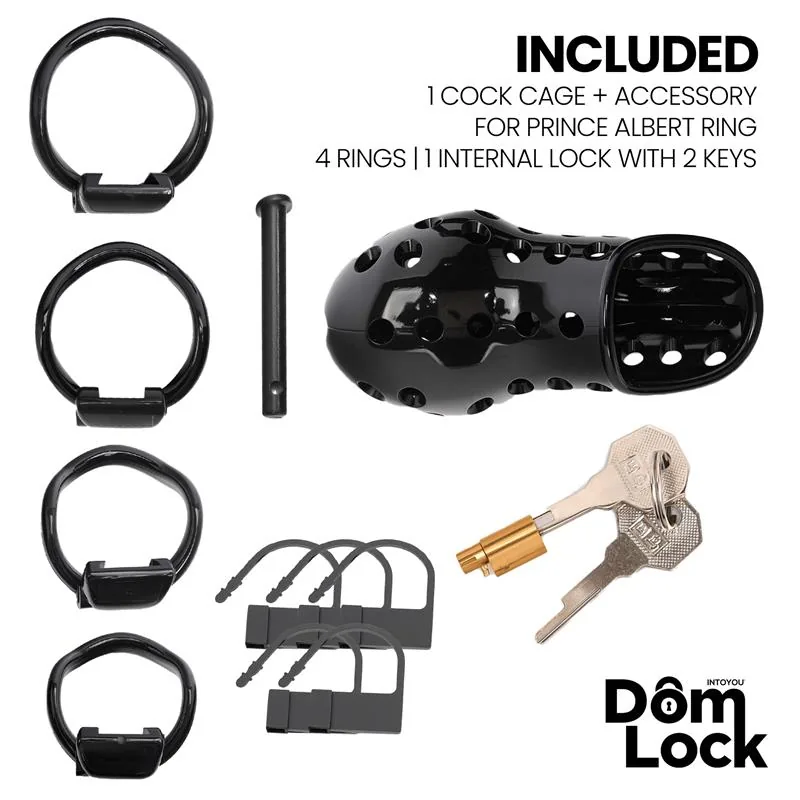 Gaiola de Castidade Convict com Cadeado Interno DomLock — vista 4 de 5