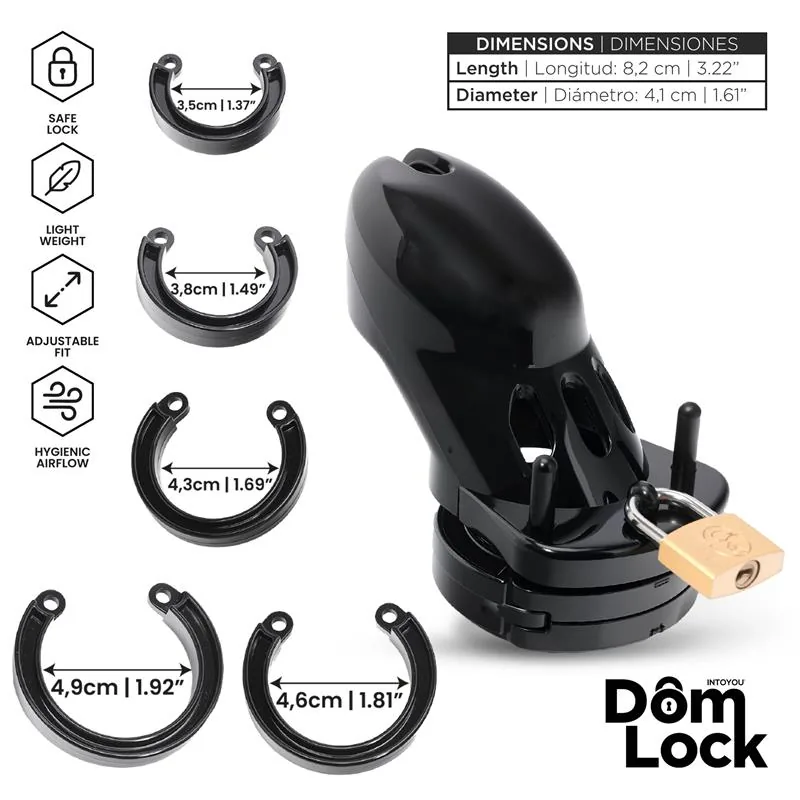 Gaiola de Castidade Custody DomLock — vista 3 de 5