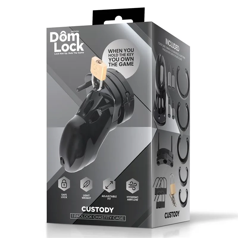 Gaiola de Castidade Custody DomLock — vista 5 de 5