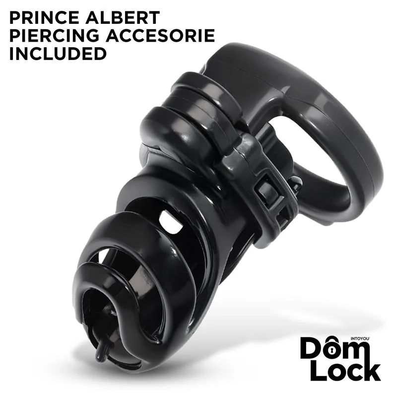 Gaiola de Castidade Detention com Acessório Prince Albert DomLock — vista 3 de 6