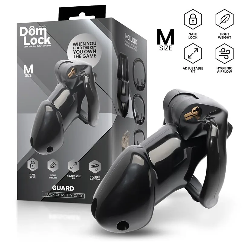 Gaiola de Castidade Guard com Cadeado Interno Tamanho M DomLock