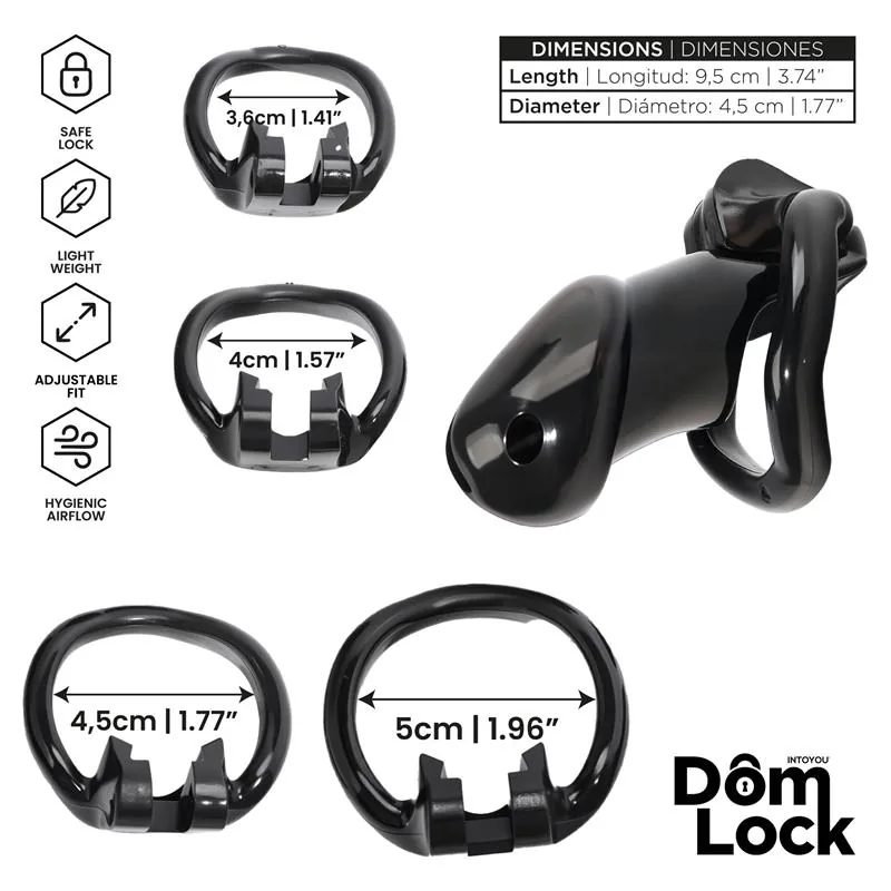 Gaiola de Castidade Guard com Cadeado Interno Tamanho M DomLock — vista 3 de 5