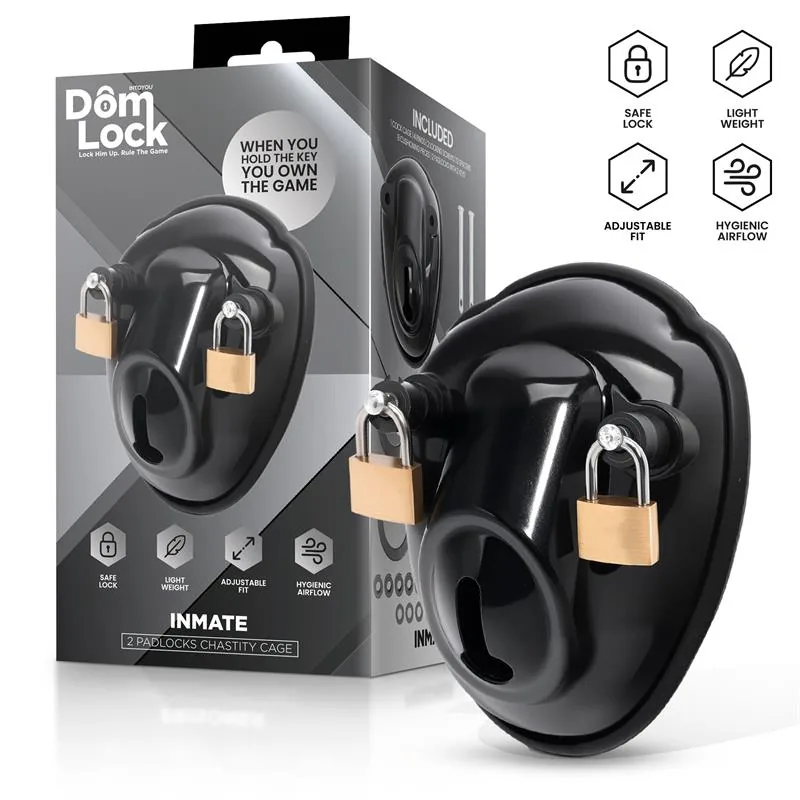 Gaiola de Castidade Inmate com Espaçadores DomLock