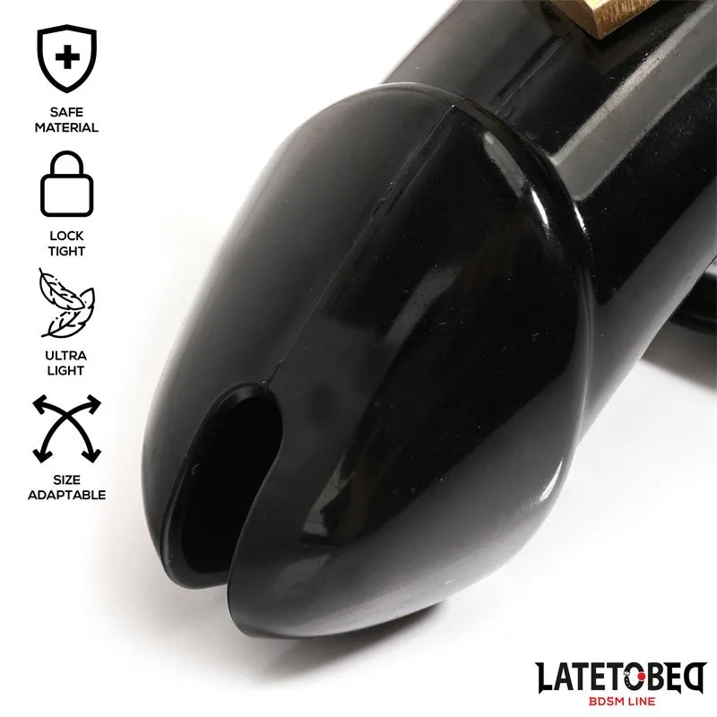 Gaiola de Castidade Long Preta LateToBed — vista 2 de 7