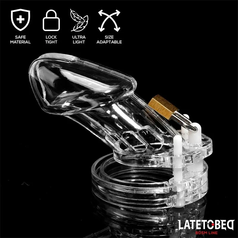 Gaiola de Castidade Long Transparente LateToBed