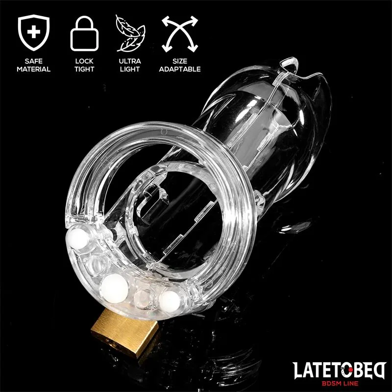 Gaiola de Castidade Long Transparente LateToBed — vista 6 de 7