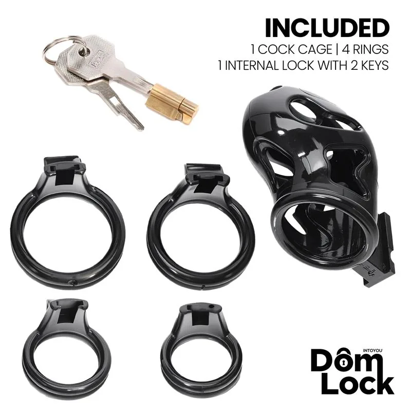 Gaiola de Castidade Parole com Cadeado Interno DomLock — vista 4 de 5
