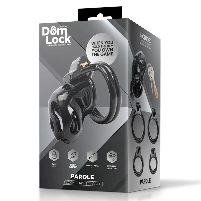 Gaiola de Castidade Parole com Cadeado Interno DomLock — vista 5 de 5