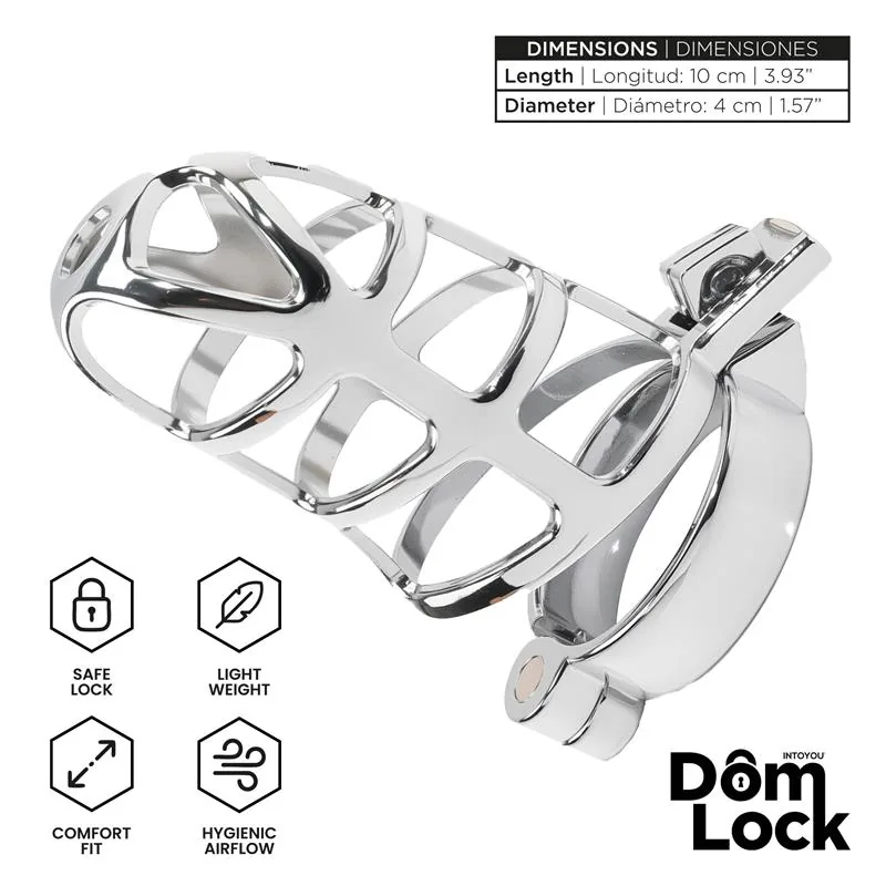 Gaiola de Castidade Prisoner Tamanho S DomLock — vista 4 de 5