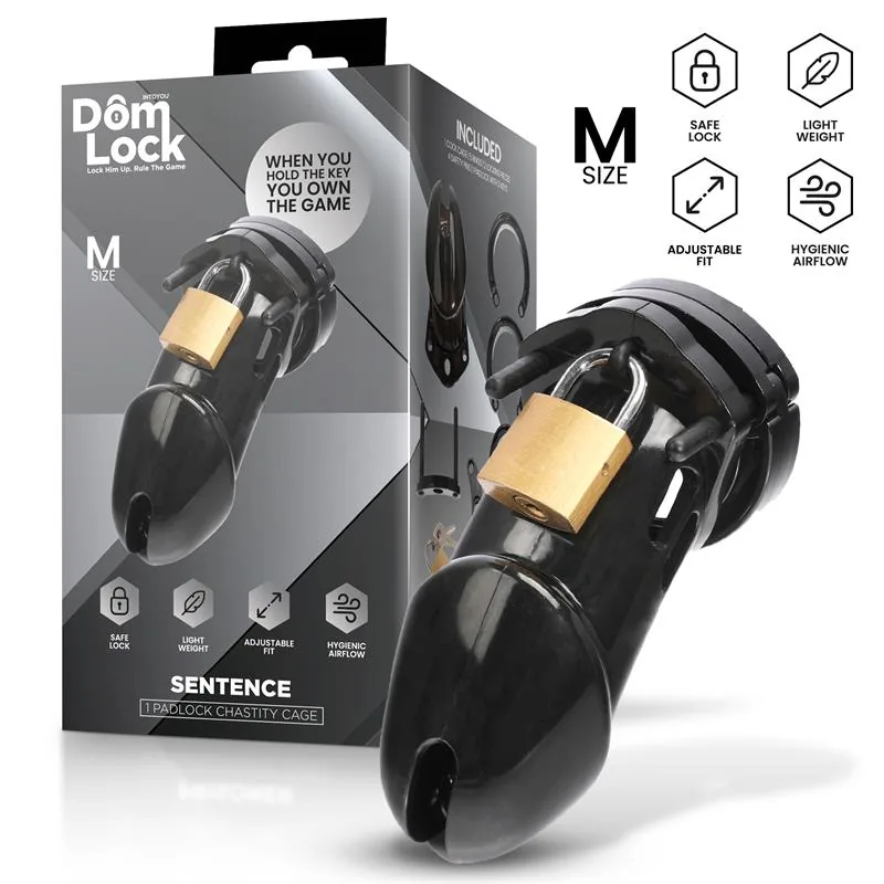 Gaiola de Castidade Sentence Tamanho M DomLock