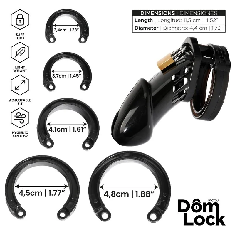 Gaiola de Castidade Sentence Tamanho M DomLock — vista 3 de 5